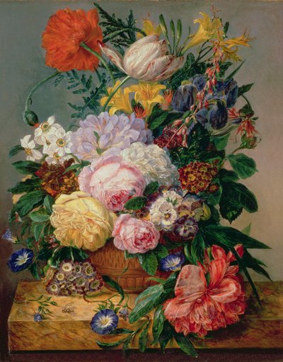 Bloemen, ca.1840 door Emily Stannard